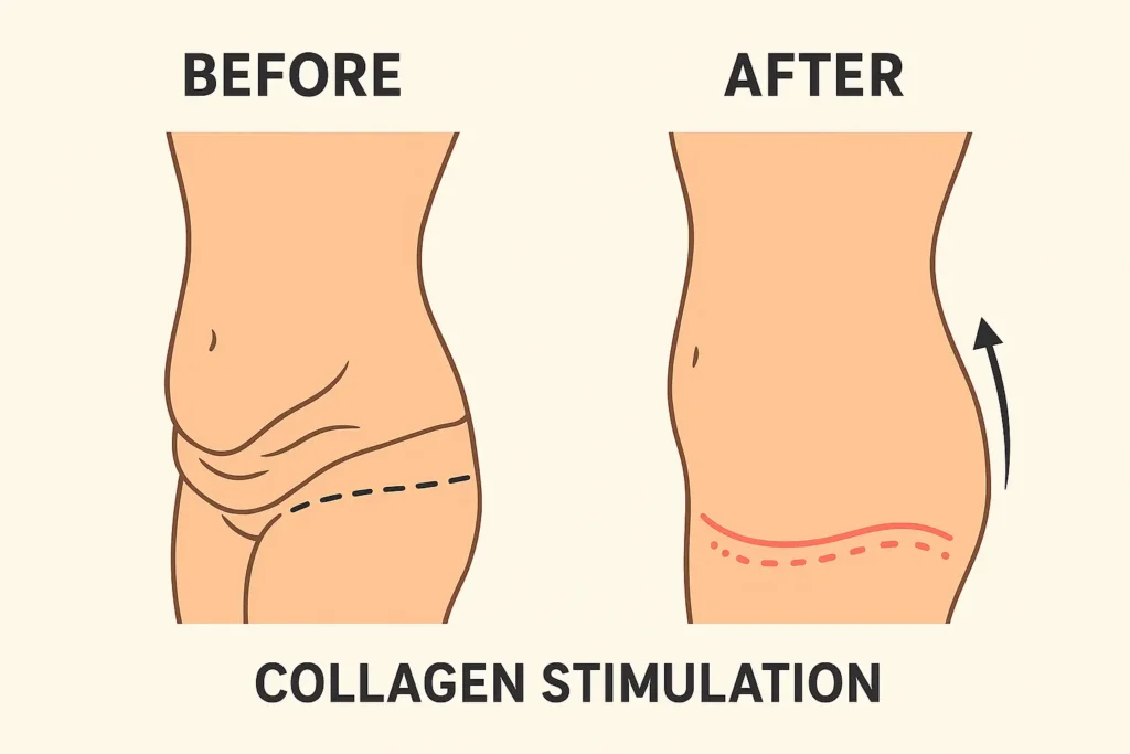 Before and after results for sagging skin after weight loss injections Wokingham