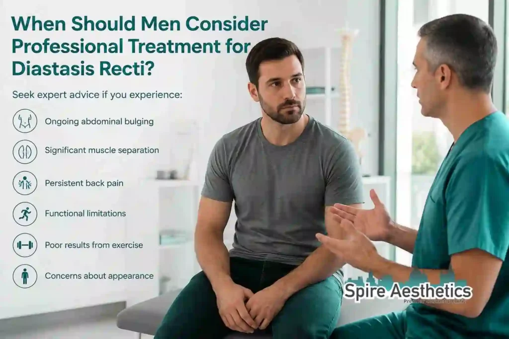 When Should Men Consider Professional Treatment for Diastasis Recti Wokingham?