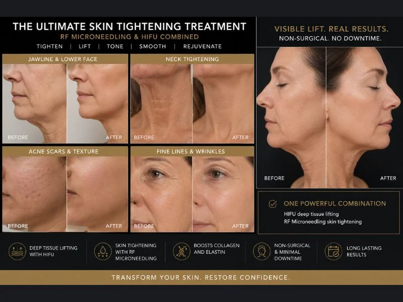 Results of combined treatment for the ultimate skin tightening treatment Wokingham